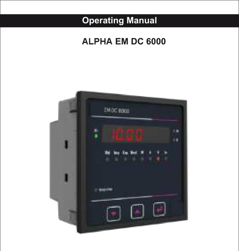 Alpha EM DC 6000 operating manual Alpha EM DC 6000 operating manual
