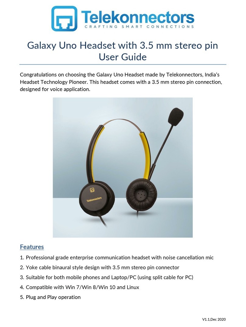 Telekonnectors Galaxy Uno User manual