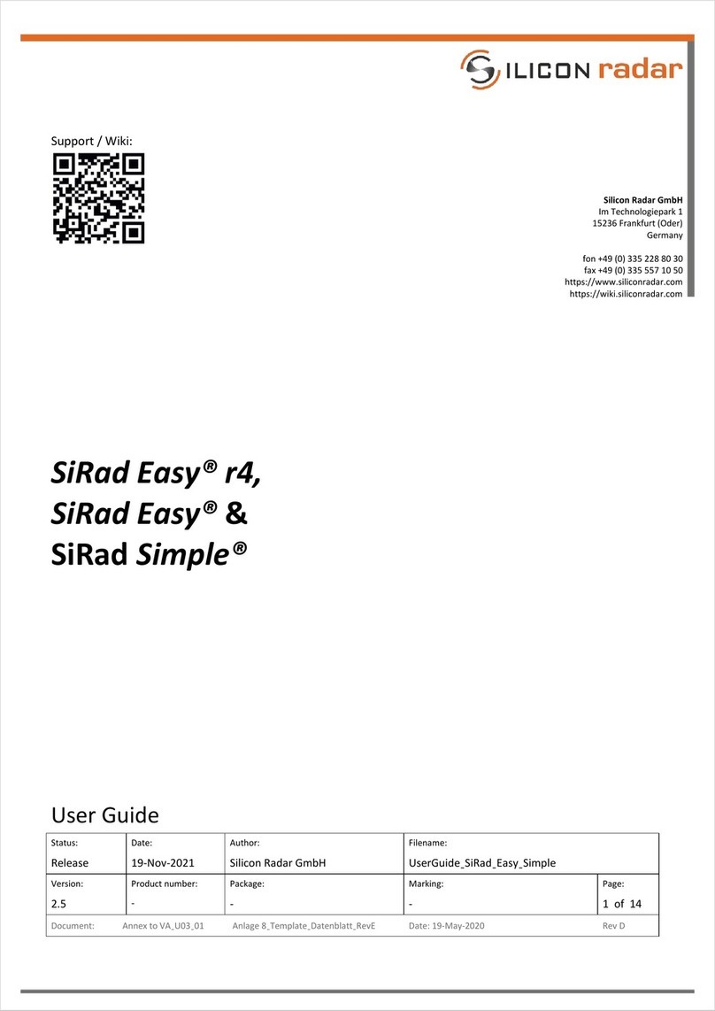 Silicon Radar SiRad Easy r4 manual