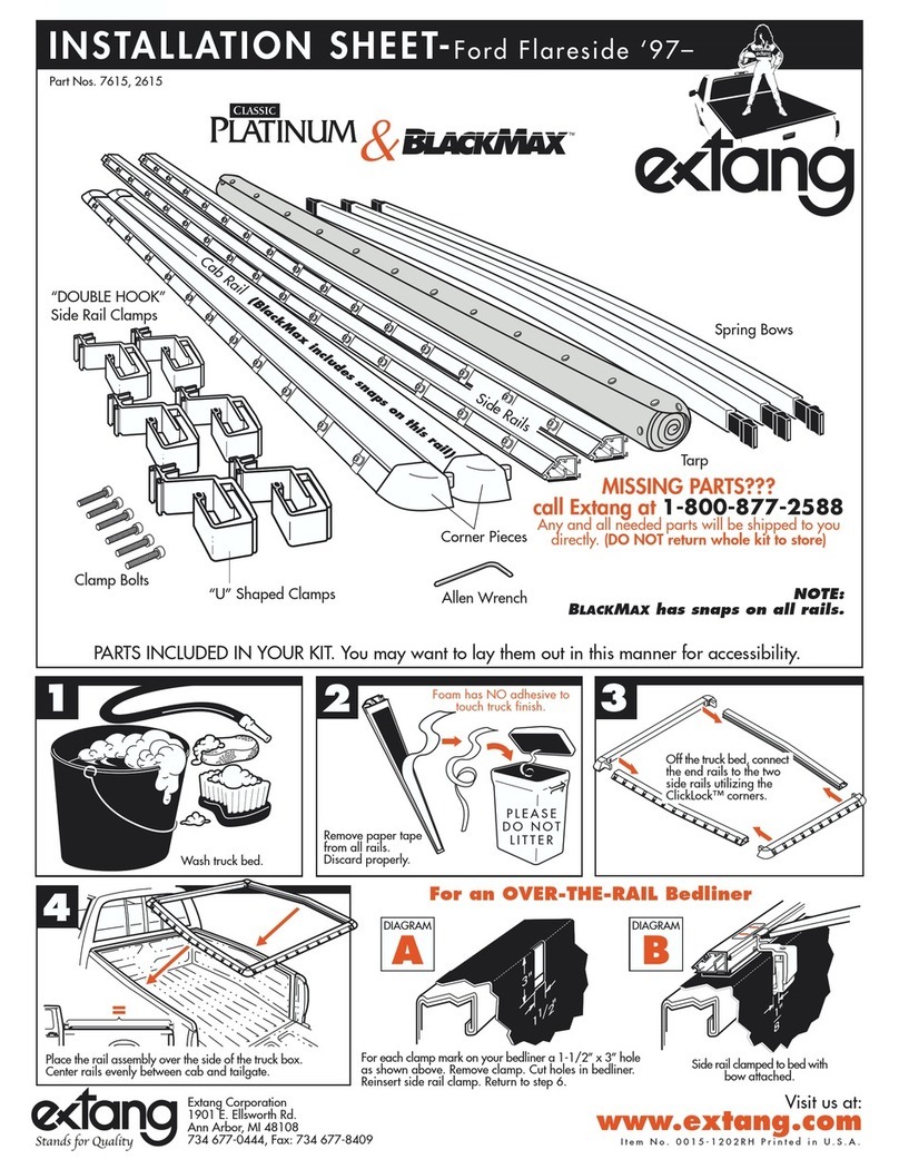 Extang CLASSIC PLATINUM Assembly instructions