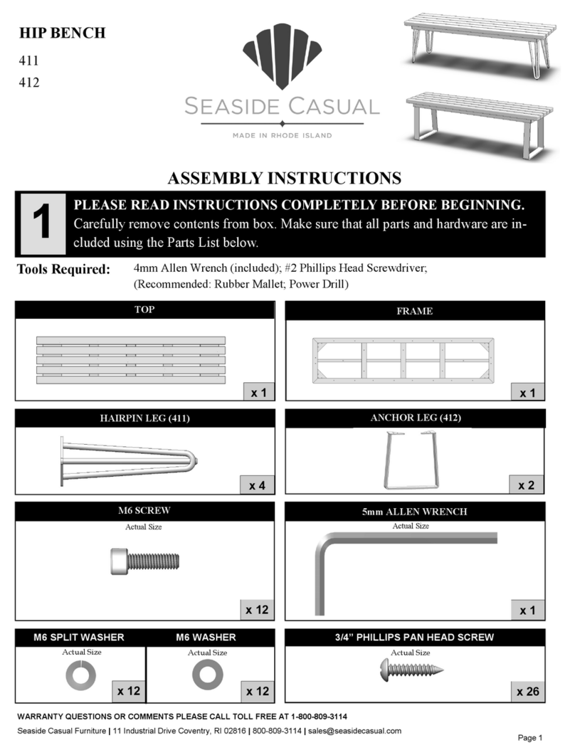 Seaside Casual 411 User manual