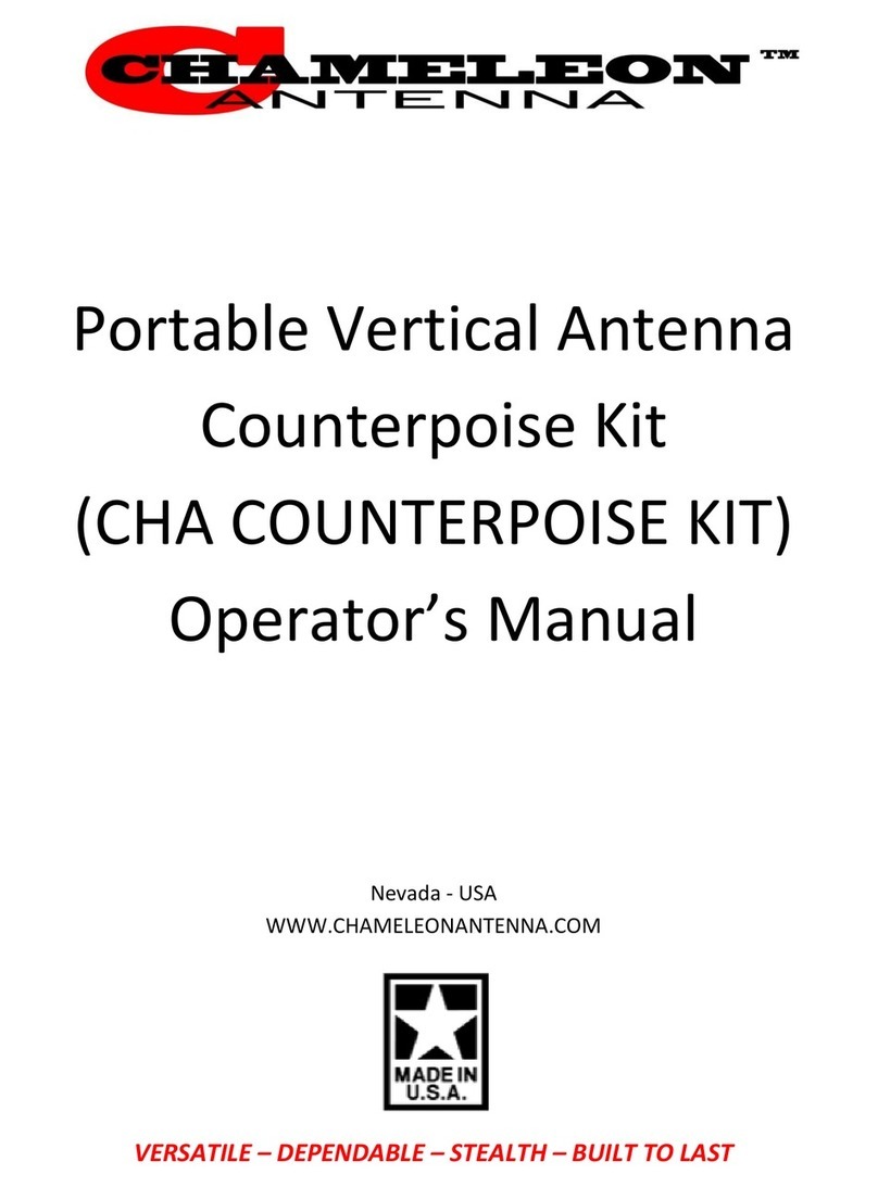 CHAMELEON CHA COUNTERPOISE KIT Operator's manual CHAMELEON CHA COUNTERPOISE KIT Operator's manual
