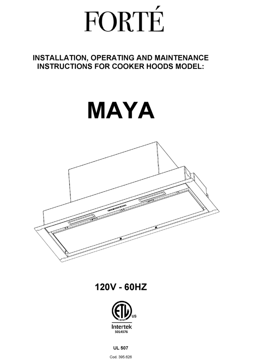 Forte MAYA Assembly instructions