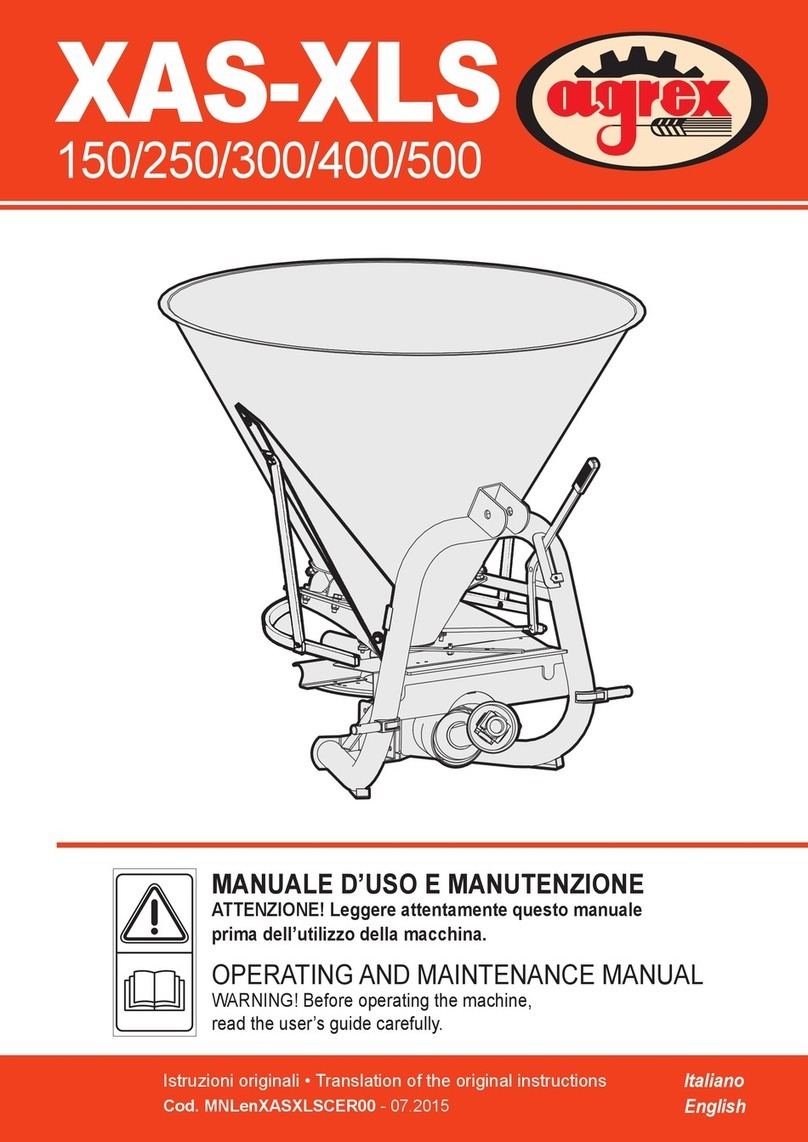 AGREX XAS 150 Operating and maintenance manual