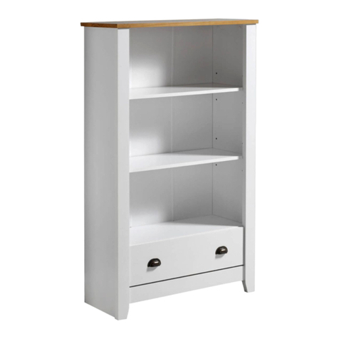 Seconique Furniture LUDLOW BOOKCASE Assembly instructions