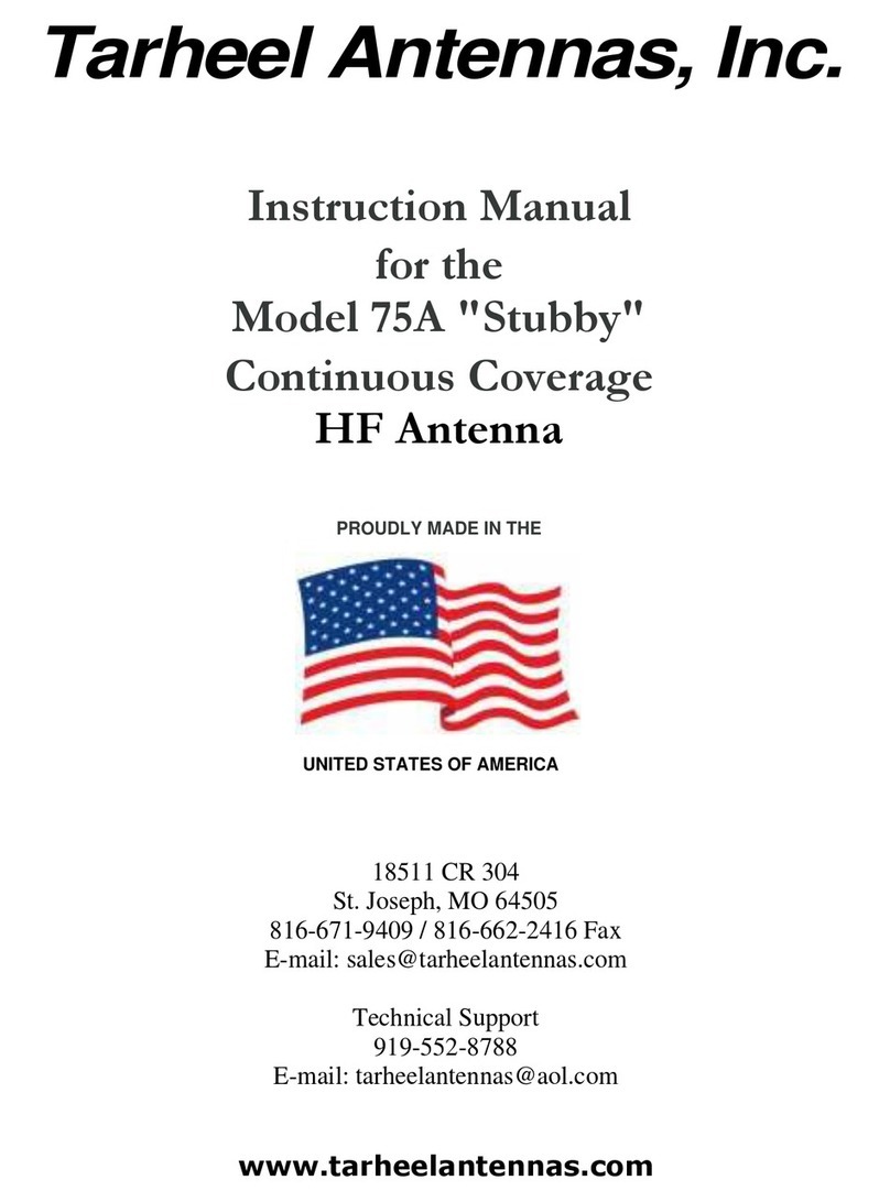 Tarheel Antennas Stubby 75A instruction manual
