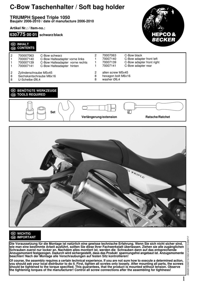 hepco & becker 630775 00 01 User manual hepco & becker 630775 00 01 User manual