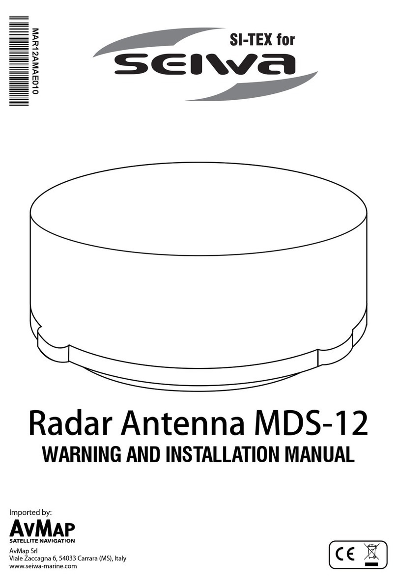 Seiwa SI-TEX MDS-12 WARNING AND INSTALLATION MANUAL