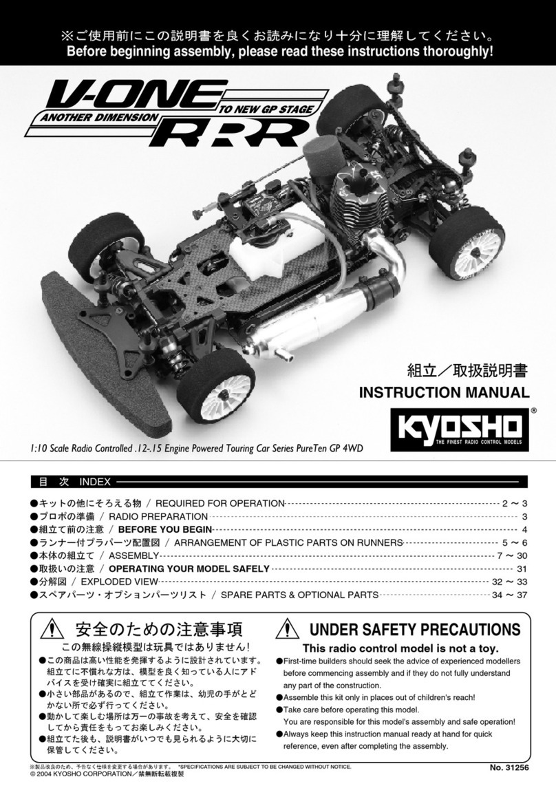 Kyosho V-one RRR User manual