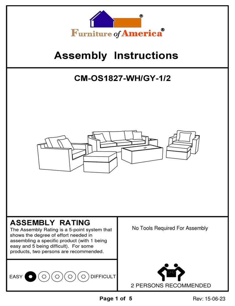 Furniture of America CM-OS1827-WH Assembly instructions Furniture of America CM-OS1827-WH Assembly instructions