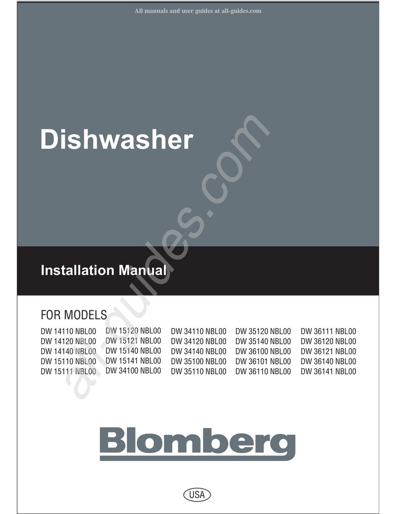Blomberg DW 14110 NBL00 User manual