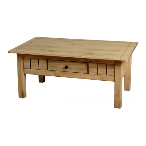 Seconique PANAMA 1 DRAWER COFFEE TABLE User manual