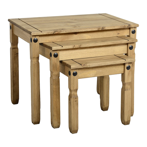 Seconique CORONA NEST OF TABLES User manual Seconique CORONA NEST OF TABLES User manual