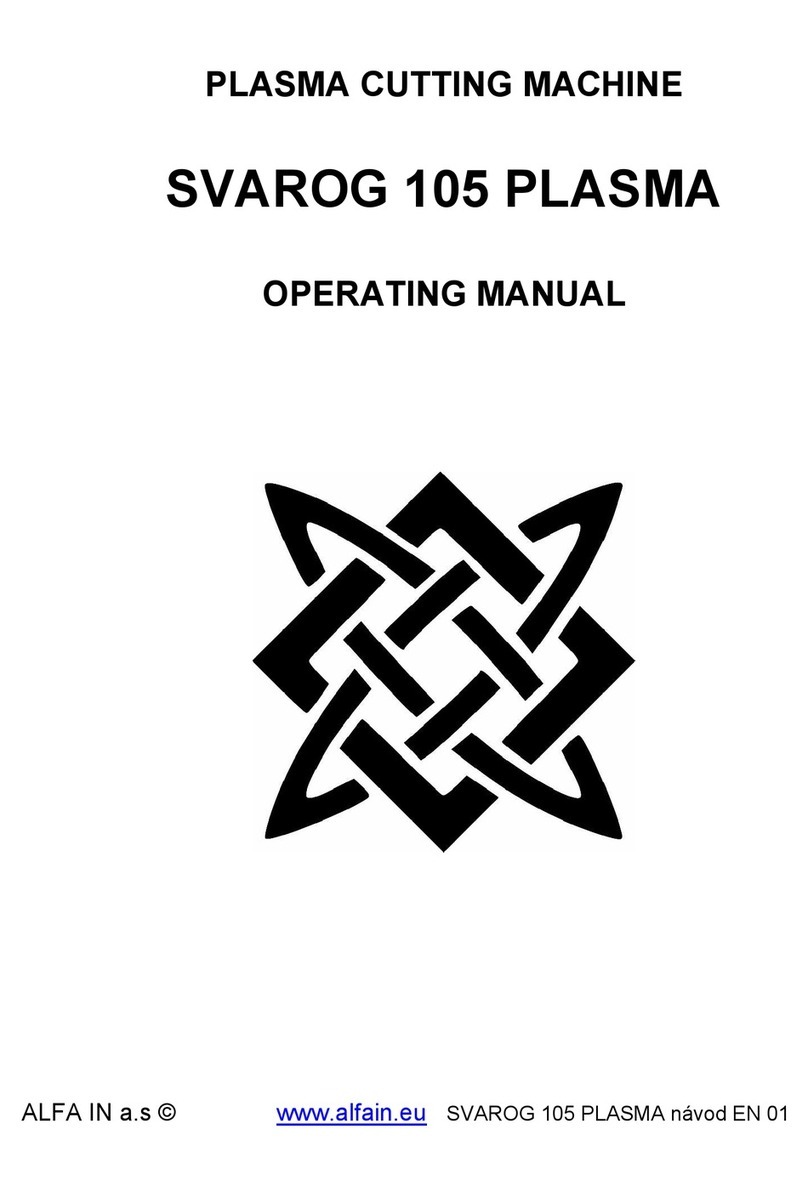 Alfain SVAROG 105 PLASMA User manual