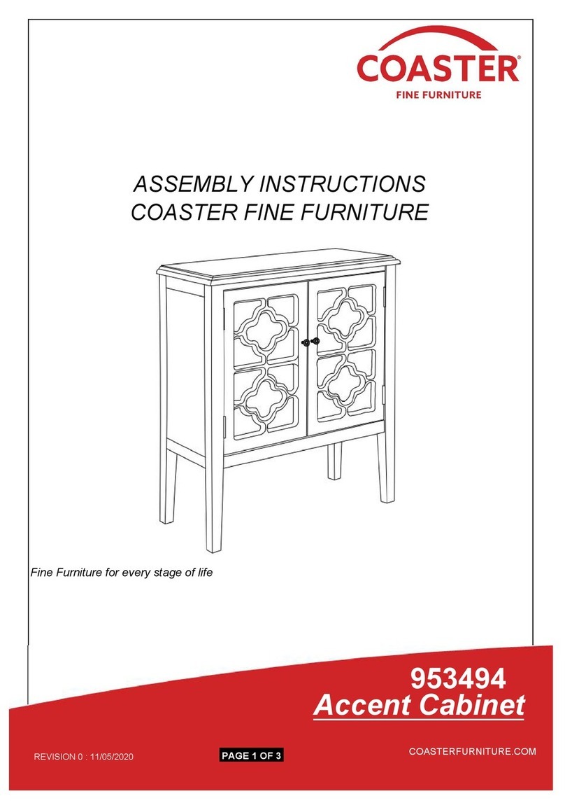 Coaster Accent Cabinet 953494 Assembly instructions Coaster Accent Cabinet 953494 Assembly instructions