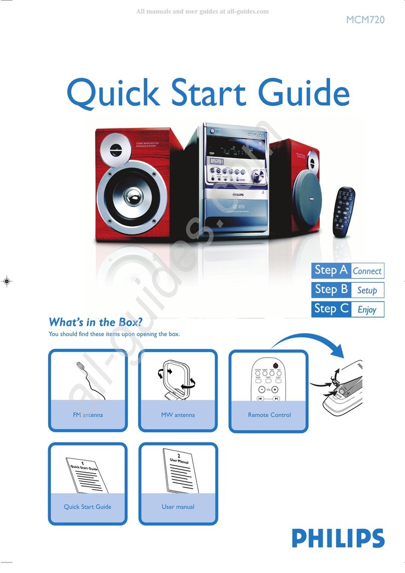 Philips MCM720 User manual