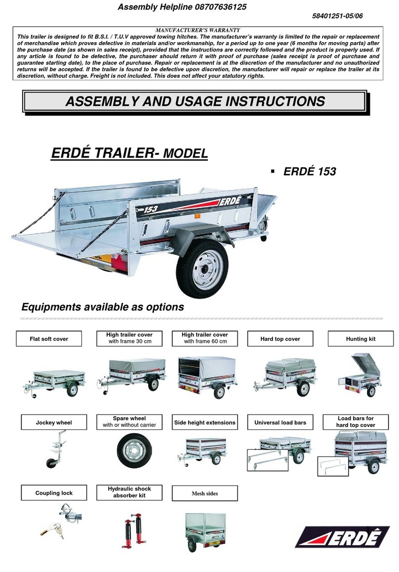 Erde 153 Assembly and usage instructions
