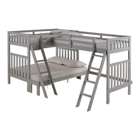 Alaterre Furniture TRI-BUNK EXTENSION AURORA User manual
