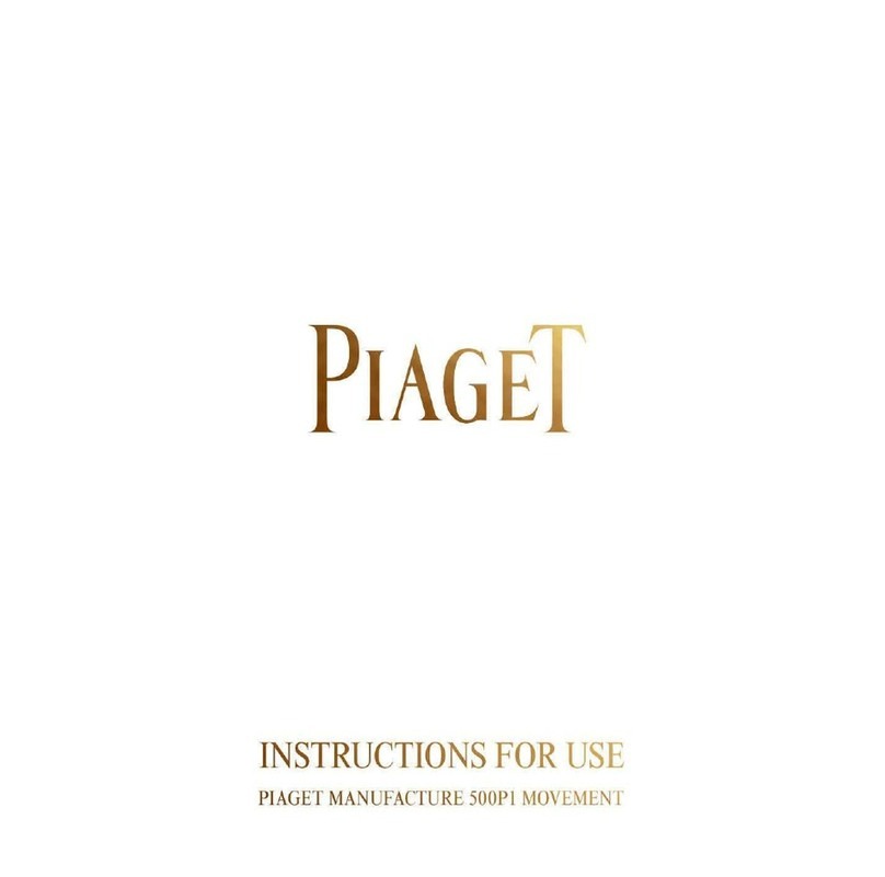 Piaget 500P1 Instructions for use