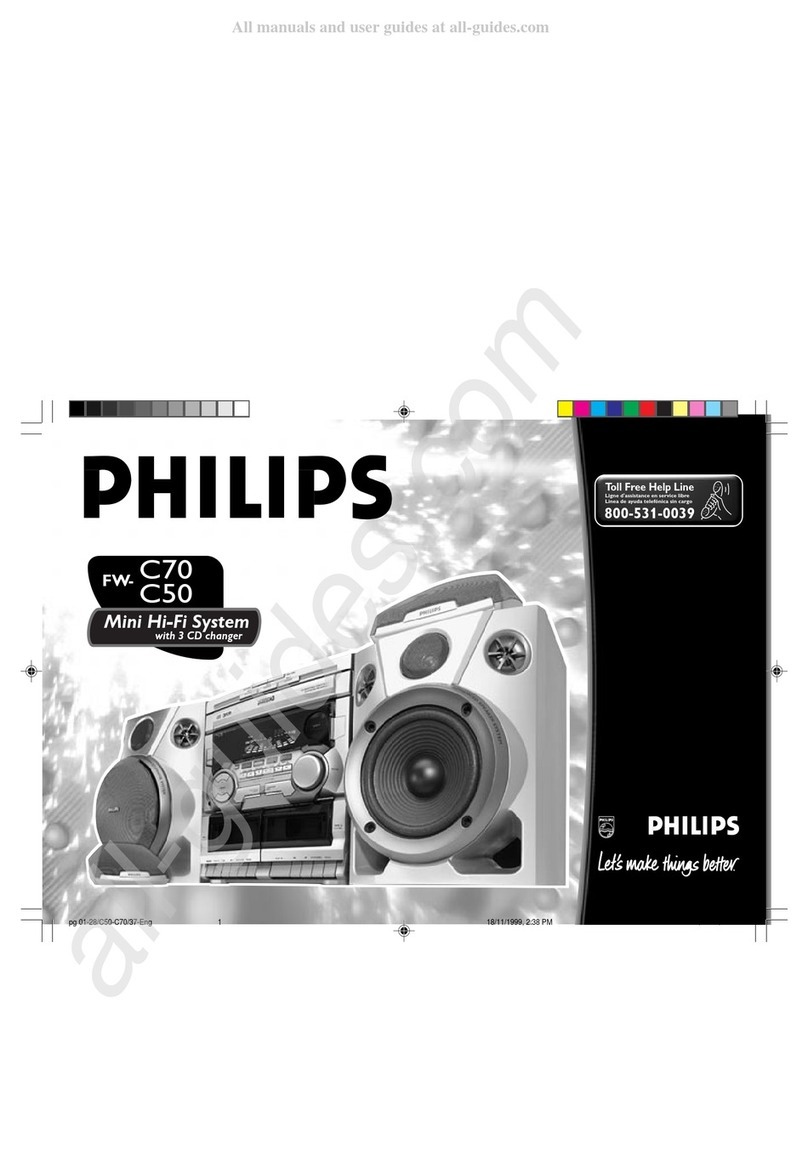Philips FW-C50 manual