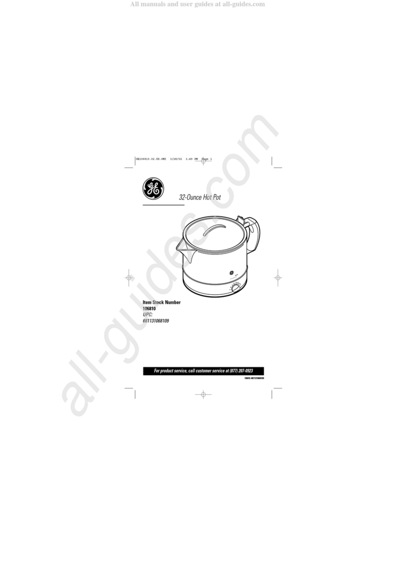 GE 106810 User manual GE 106810 User manual