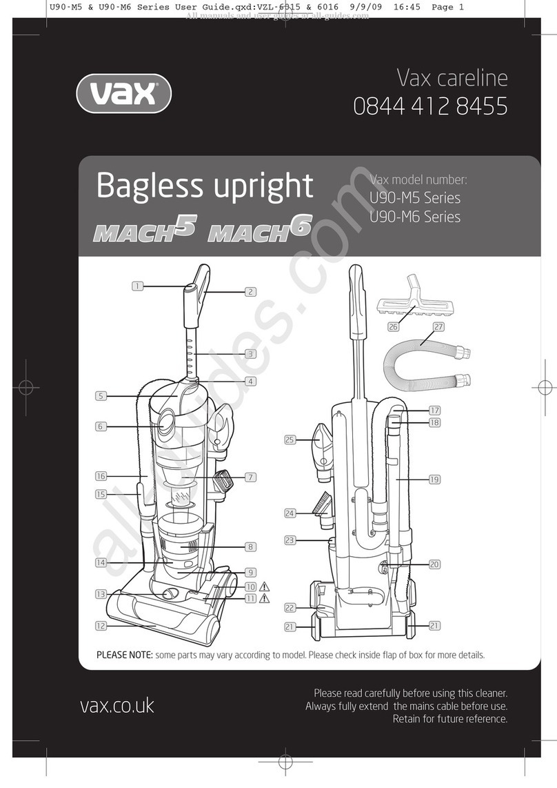 Vax MACH 5 User manual