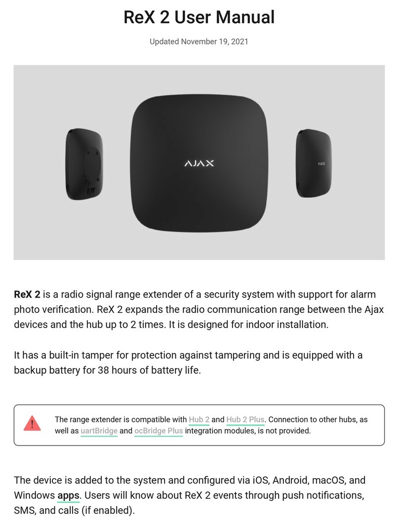 AJAX ReX 2 user manual
