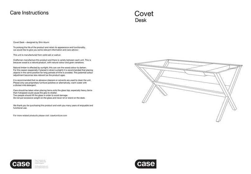 Case Covet Care Instructions