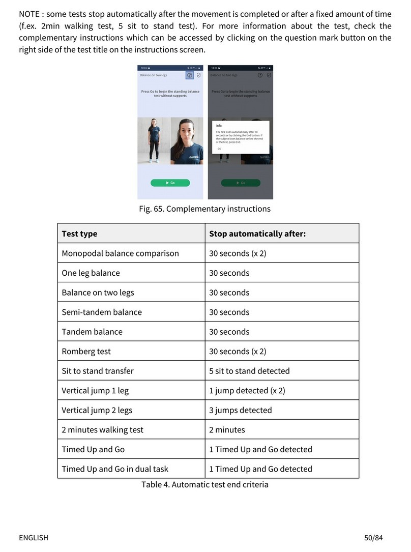 Gait up GAIT UP GO user manual