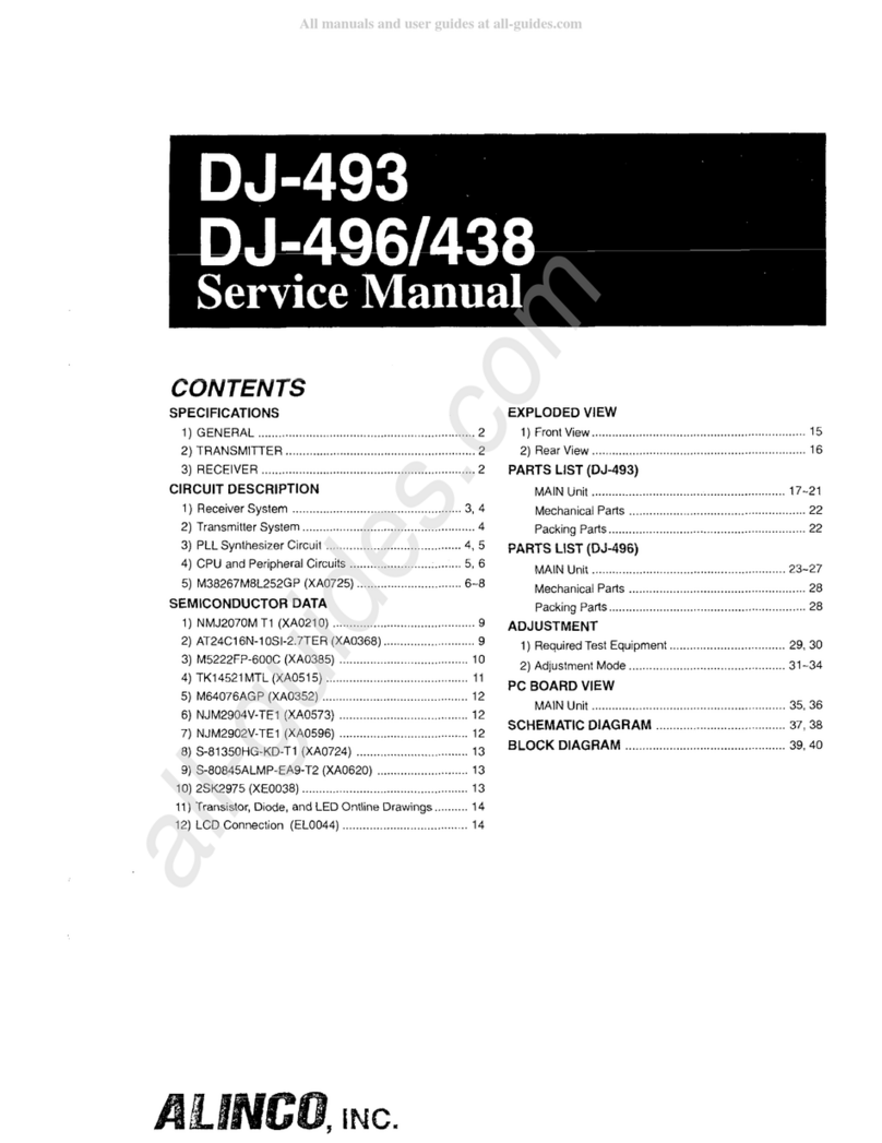 Alinco DJ-493 User manual