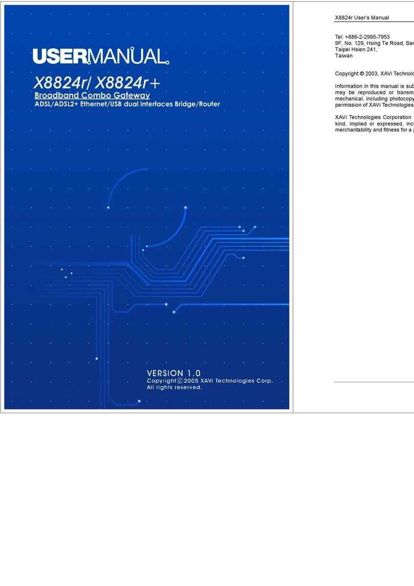 XAVi X8824r user manual
