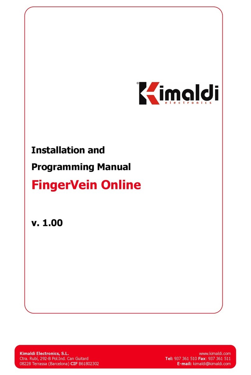 Kimaldi FingerVein Online Assembly instructions