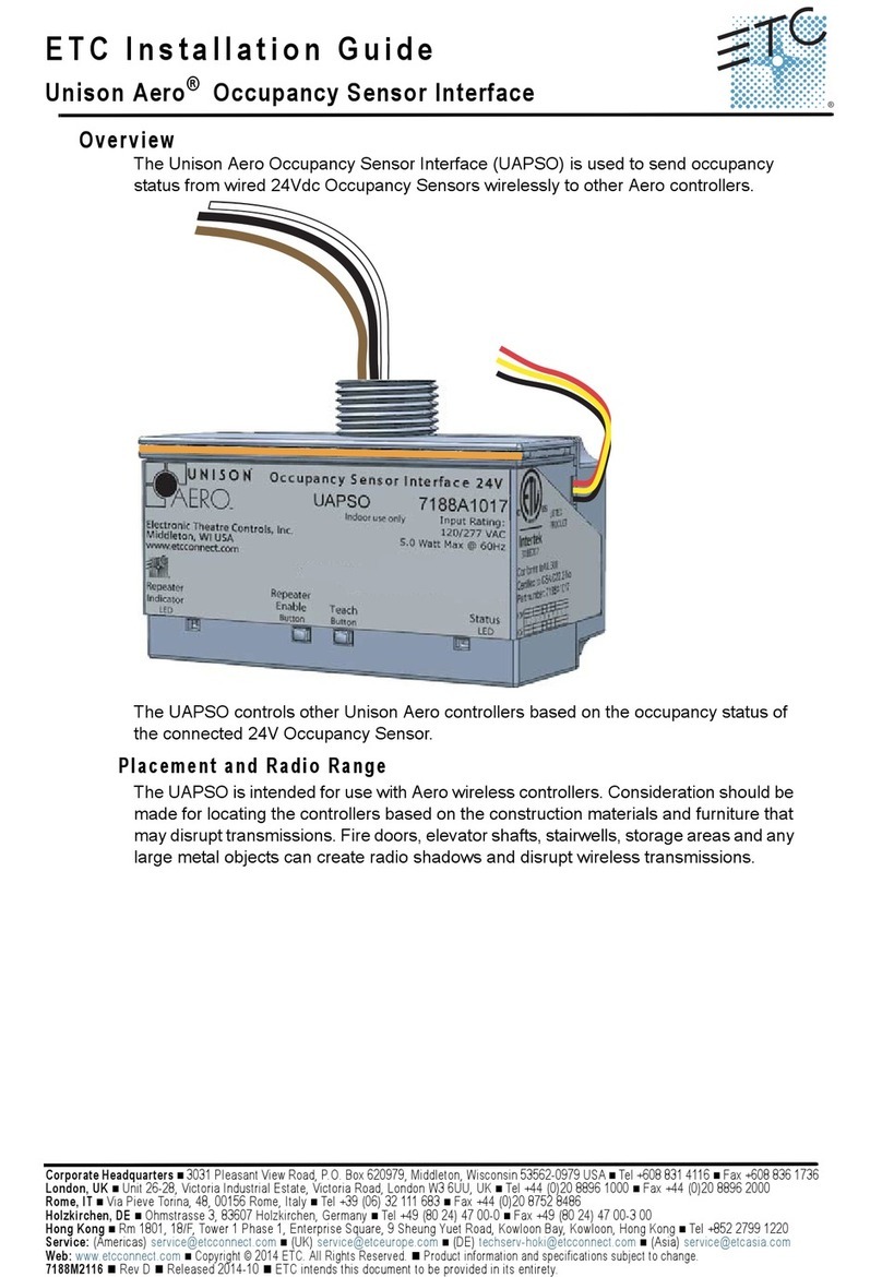 ETC Unison Aero installation guide