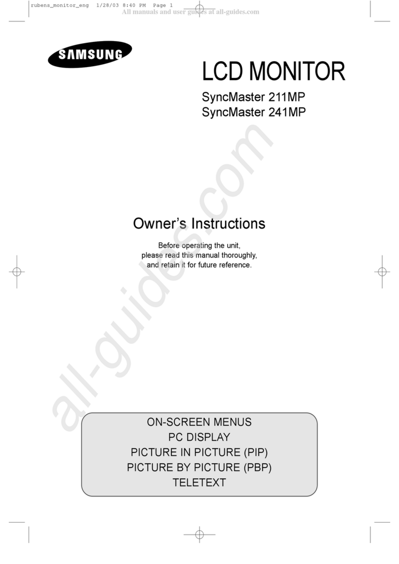 Samsung SyncMaster 211MP User manual