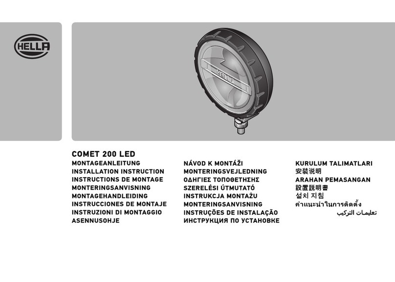 Hella COMET 200 LED Installation instruction