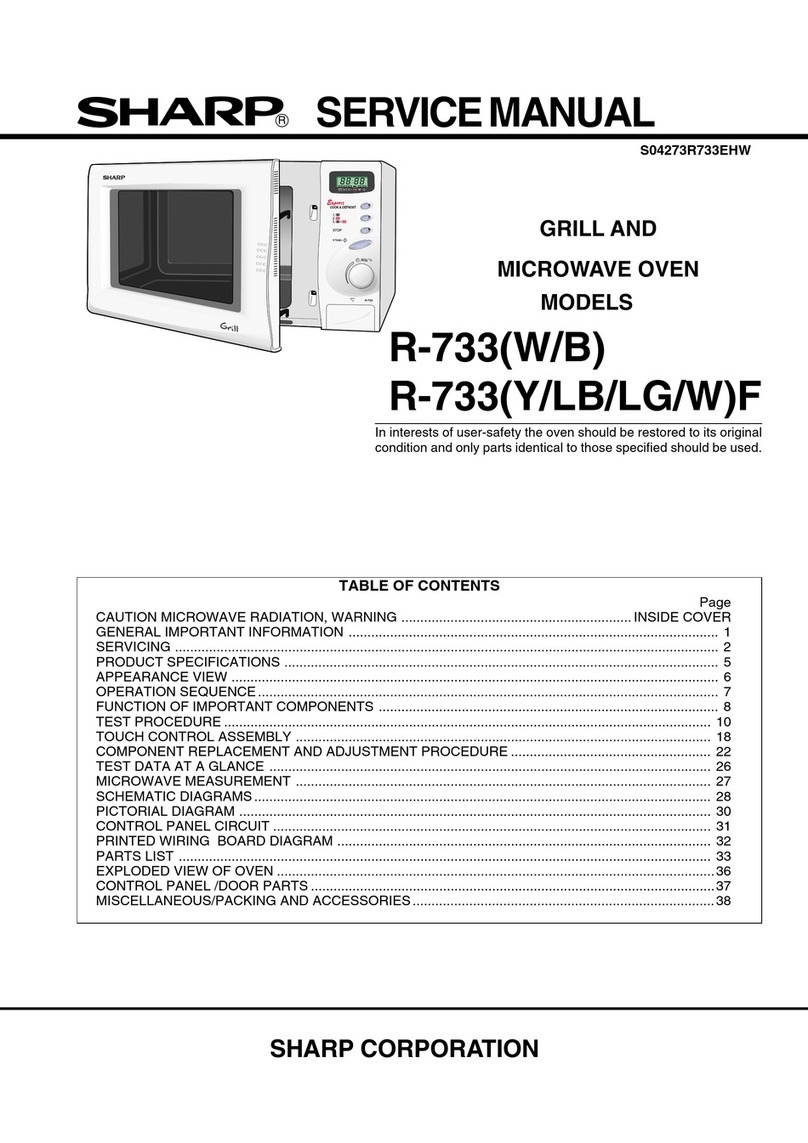 Sharp R-733W User manual Sharp R-733W User manual
