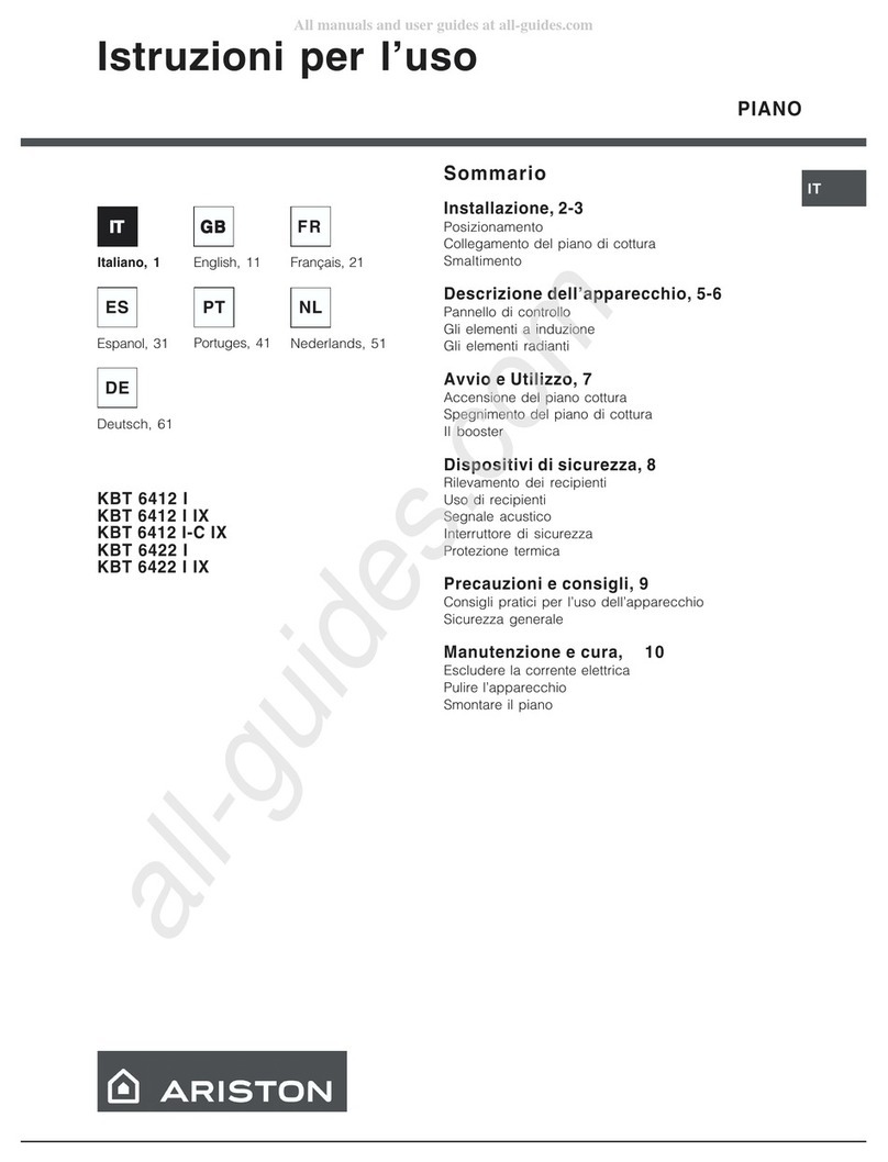 Ariston KBT 6412 I User manual