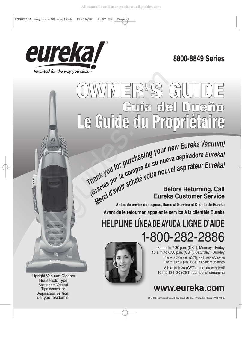 Eureka 8800-8849 Series User manual