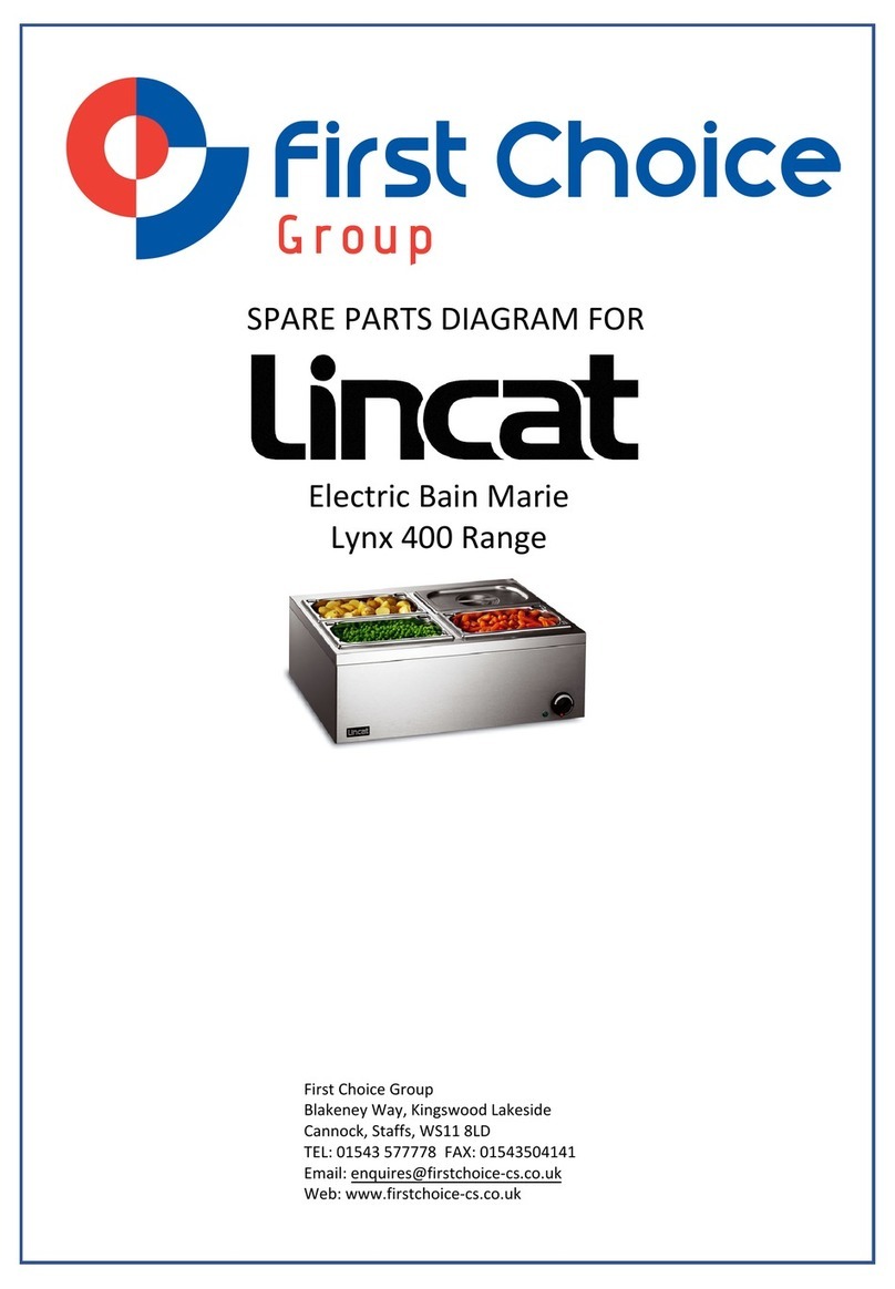 First Choice Lincat Lynx 400 LBM User guide