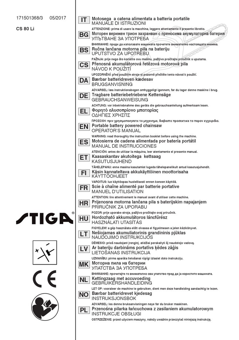 Stiga CS 80 Li User manual