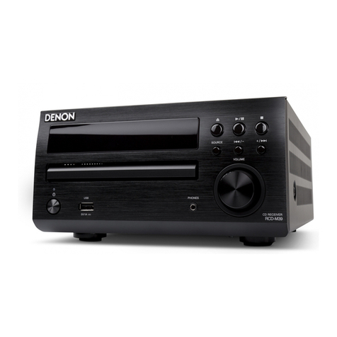 Denon RCD-M39 User manual Denon RCD-M39 User manual