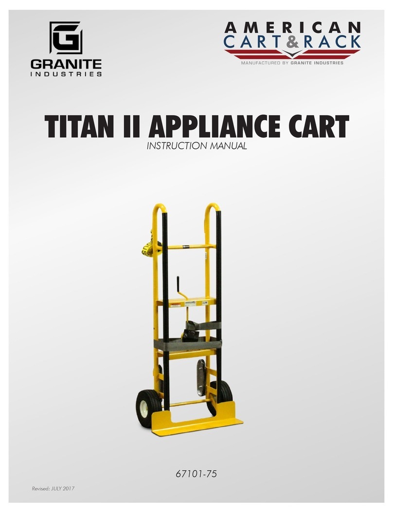 Granite AMERICAN CART & RACK TITAN II instruction manual