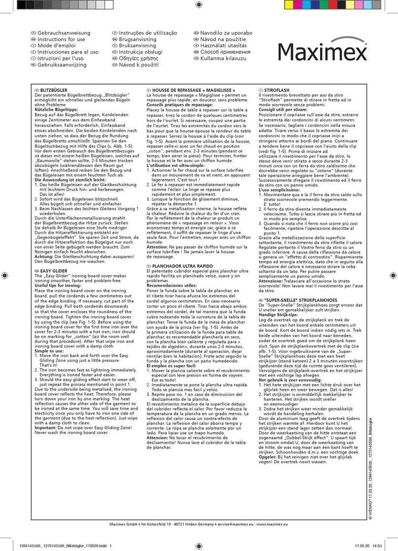 Maximex EASY GLIDER Instructions for use