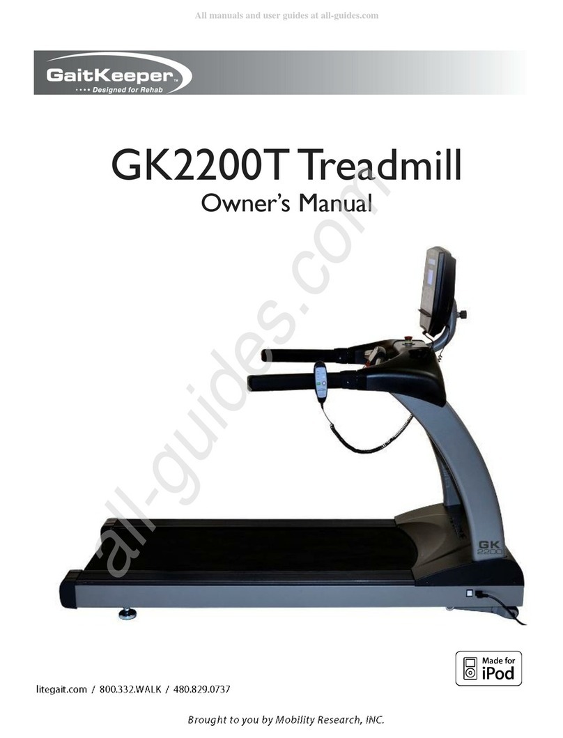 GaitKeeper GK2200T User manual