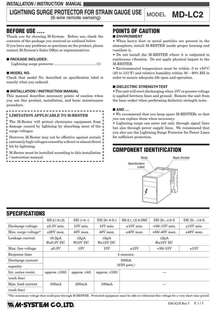 M-system MD-LC2 Service manual