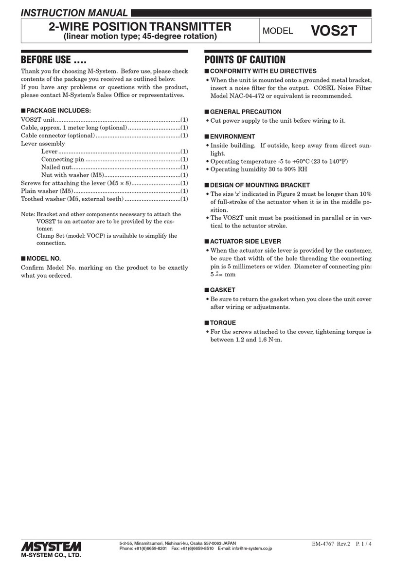 M-system VOS2T User manual