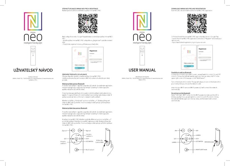IMMAX NEO user manual