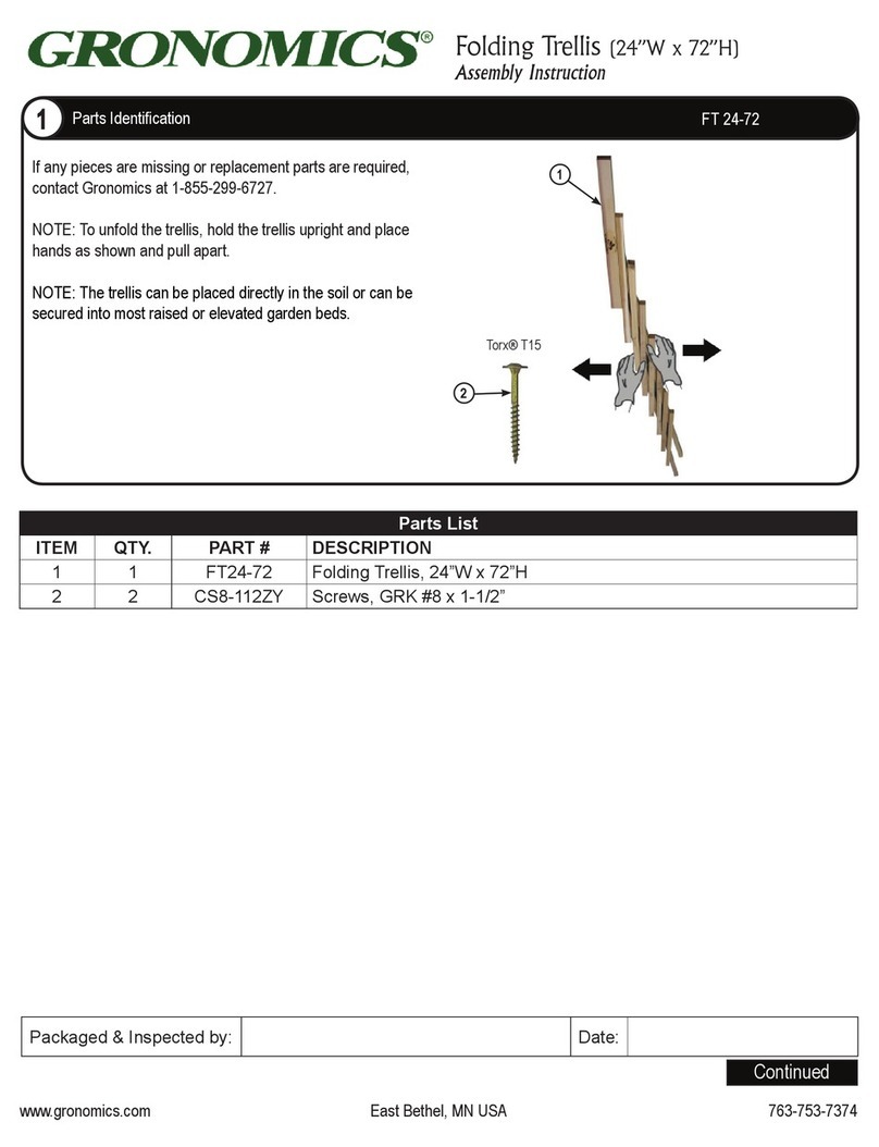 Gronomics FT 24-72 Assembly instruction