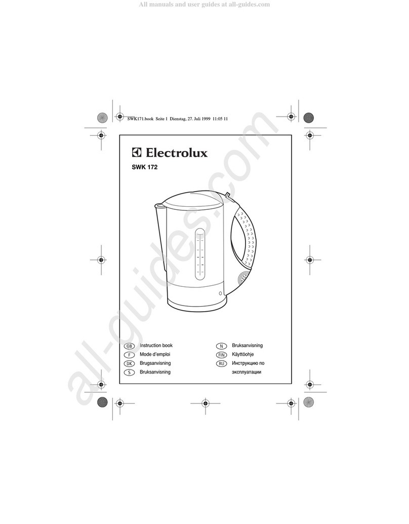 Electrolux SWK 172 User manual