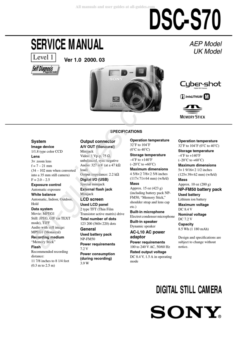 Sony Cyber-shot DSC-S70 Service manual